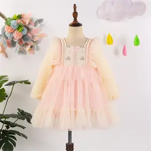 Girl's Cotton Dress Summer Sleeveless Lace Embroidered Princess Dress For Girl Dress