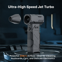 Souffleur d'air turbo portatif sans balais, force de soufflage maximale de 200 g, robuste, pour le nettoyage des appareils électroniques