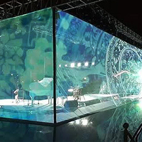 Película de proyección holográfica de alta definición Publicidad Pantalla de malla de proyección holográfica impermeable