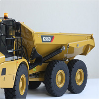 Camión volquete articulado hidráulico con control remoto totalmente metálico K960 1/18, modelo de simulación de coche RC