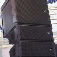 Altavoz Line Array Activo H1 de 8 Pulgadas, 500W, 65Hz-19.7kHz, Negro, para Escenarios, Bodas al Aire Libre, Actuaciones Profesionales, con Control Remoto