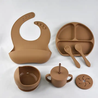 Ensemble de salle à manger pour enfants personnalisé, assiette et cuillère d'alimentation pour bébé en silicone de qualité alimentaire pour l'heure du repas des enfants