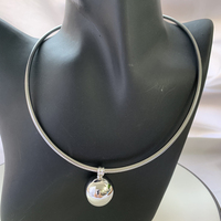 Colliers à chaîne de perles rondes minimalistes Bijoux Collier en or 18 carats titane acier argent acier inoxydable Bijoux de mode