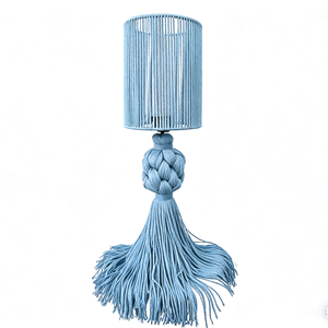 Lampadario a nappa Caralarga, lampada da tavolo con supporto, decorazione da parete in macramè, decorazione per la casa, per soggiorno, ristorante, comodino - Product Image 5