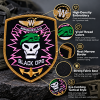 Patch brodé tactique personnalisé européen et américain avec tissu PU pour sacs à dos tactiques, sacs d'assaut et casquettes