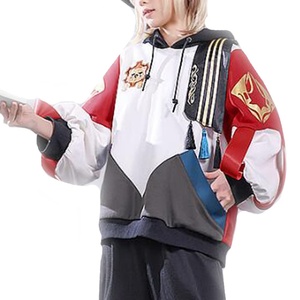 Sudadera con capucha y cremallera bordada de Tighnari de Genshin para hombre, con estampado 3D de anime, ajuste holgado, antiarrugas, para otoño - Product Image 1