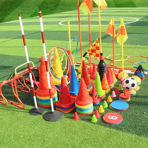 FDFIT Futebol Cone de Agilidade Marcador de Plástico Cones Equipamento de Treinamento de Futebol Esporte Colorido Jogo de Treinamento de Velocidade