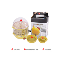 Appareil Électroménager de Cuisine Portable et Automatique, Mini Cuiseur à Œufs, Machine à Bouillir les Œufs Électrique, Cuiseur Vapeur