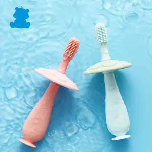 Jouet de dentition flexible en silicone de qualité alimentaire de sécurité brosse à dents pour bébé brosse à dents pour enfants en bas âge