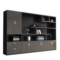 WJG-220X Armoire de classement de bureau exécutive en bois moderne et simple avec 2 tiroirs et organisateur de rangement verrouillable