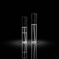 Flacon pulvérisateur en verre noir avec capuchon, vide, rechargeable, pour parfum, format voyage, emballage cosmétique, vente en gros