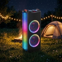 Altavoz de Karaoke NDR-1212S, Altavoces Grandes para Fiestas al Aire Libre, Altavoz con Micrófono y Bluetooth para el Hogar/Fiestas/Exterior
