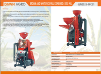 Moulin à riz brun 3-en-1 et décortiqueuse de paddy 220V, machine de décorticage automatique à moteur essence pour usage domestique et petites exploitations agricoles