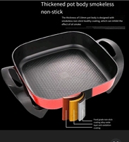 Autocuiseur Électrique Portable 5L Coréen Antiadhésif Carré, Ustensiles de Cuisine Sains pour Dortoir et Usage Domestique, Vente en Gros