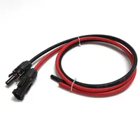 6/4/2,5/1,5mm 10/12/14/16AWG Solarpanel-Verlängerungskabel Schwarz-Rot 30A DC-Steckverbinder PV-Systeme 81-600V