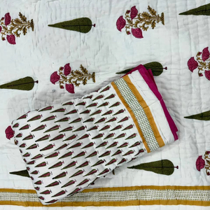 Nueva marca Jaipuri estilo 100% edredón de algodón orgánico 100% edredón de algodón orgánico hecho puro hecho en India producto suave y cómodo - Product Image 1