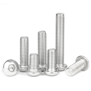 Paquete de 50 tornillos de máquina de cabeza redonda con hueco <span class=keywords><strong>hexagonal</strong></span> de acero inoxidable 304, M1.6 M2 M2.5 M3 M4 M5 M6 M8 M10 <span class=keywords><strong>M12</strong></span> ISO 7380 - Product Image 5