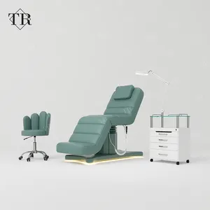 Turri 4 Motor Electric Massage Reclining Beauty Bed Esthetician Chair Facial Bed Stretcher Cosmetology Cosmetic Beauty Couch