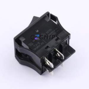 JWL21RA1A Rocker Switch Switch ( Rocker Color: Black )( Rated Current: 16A )( Rated Voltage (AC): 125V ) - Product Image 2