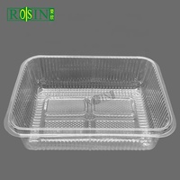Récipient en plastique transparent de 2500ml avec couvercle Récipient à salade en plastique transparent de 48oz Récipients en plastique transparent de 1 gallon
