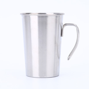Taza de Acero Inoxidable de 350 ml, 11 cm de Altura, 6 cm de Diámetro, Estilo Simple, para Café, Cerveza, Jugo - Product Image 2