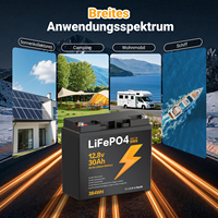 Batterie LiFePO4 12,8 V 30 Ah en stock UE, certifiée CE RoHS, légère (3,2 kg) pour camping-car, camping, bateau, système solaire – Packs de batteries au lithium