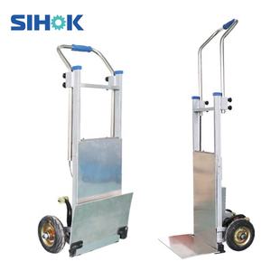 Truk tangan multi karung troli Roda dua Tiongkok baterai lithium 180kg dolly memanjat tangga listrik - Product Image 4