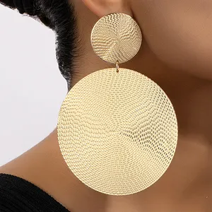 2024时尚饰品热卖夸张非洲饰品大圆形耳环时尚大非洲几何耳环