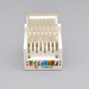 מחבר קיסטון <span class=keywords><strong>RJ45</strong></span> Cat5e ללא כלים, מתוצרת סיטונאית, עם תקן חיווט צבעוני, להתקנה מהירה. - Product Image 2