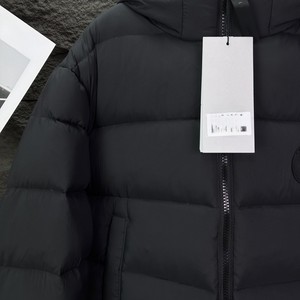 Chaqueta Acolchada con Capucha Negra para Invierno, Abrigo Cálido para Uso Diario Informal - Product Image 5