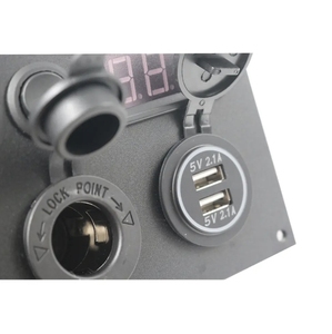 <strong>Campervan</strong> <strong>Switch</strong> <strong>Panel</strong> 12V USB Battery Monitor Split USB Charger <strong>Switch</strong> <strong>Panel</strong> with Toggle <strong>Switch</strong> and Power Plug Socket - Product Image 6