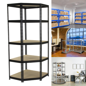 Entrepôt sans boulons, magasin, maison, <span class=keywords><strong>Garage</strong></span>, étagères en plastique, 5 couches, feuille de rangement, étagères à rivets, Rack - Product Image 5