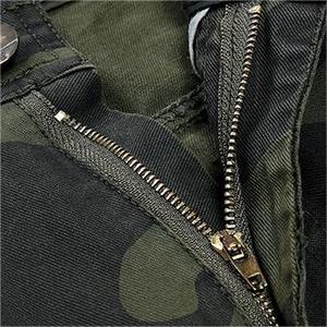 Nuevo camuflaje de alta calidad plisado lavado Casual logotipo personalizado 6 bolsillo hombres <span class=keywords><strong>Milita</strong></span> pantalones Cargo masculinos - Product Image 4