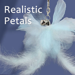 SONGWAY Kedi Oyuncak Seti Mavi Seri Geri Çekilebilir Tüy Oyuncaklar <span class=keywords><strong>6</strong></span> Yedek Kedi Oyuncak Zili Kızdırma Oyuncağı - Product Image 2