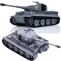 Tanques Tiger RC 1/24, Kits de Modelos de Juguetes a Control Remoto, Vehículo de Disparo Eléctrico Tiger Alemán con Control Remoto de 2.4g, Juguetes Educativos