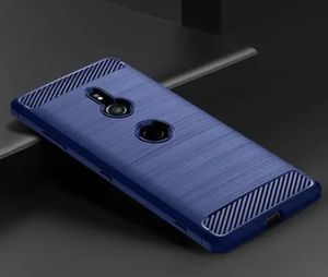 Meilleure vente pour <span class=keywords><strong>Sony</strong></span> Xperia <span class=keywords><strong>XZ3</strong></span> Coque arrière souple pour téléphone portable Coque en silicone brossé en fibre de carbone TPU - Product Image 5