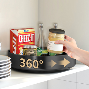 Estante organizador de cocina, tocadiscos, armario giratorio de 360 grados, estante para especias - Product Image 4