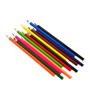 12 Buah Pensil Warna Kayu Bulat Kualitas Terbaik