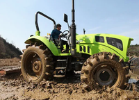 Tracteur à roues Zoomlion RK754 75 CV 4x4 avec cabine pour utilisation agricole