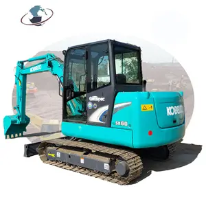 Kobelco รถขุดไฮดรอลิก SK60-8,รถขุดติดตามญี่ปุ่นทำ6ตันพลั่วขนาดเล็ก SK60 PC60 ZX60ในสต็อก