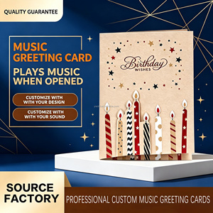 Tarjeta de Felicitación Musical Romántica con Audio, Canción y Diseño Personalizados, Regalo Promocional para San Valentín, Cumpleaños, Amor - Product Image 1