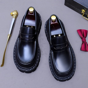 ASTON M.JAZZ Leather <b>Boots</b> Thick Soles Lightweight Design Embroidered <b>Slip</b>-<b>On</b> Style Anti-<b>Slip</b> Trendy Korean Fashion Versatile - Product Image 4