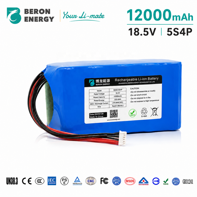 18650 5S2P 5S3P 5S4P 18.5V 6600mAh 4400mAh 12000mAh Li-ion Rechargeable Battery Pack Lighting OEM 5S2P 5S3P 5S4P battery pack