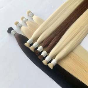 Extensions de cheveux vierges 100% non traités Amygirl, cheveux vietnamiens, double trame, cuticules alignées, nouées à la main, couleur naturelle - Product Image 4