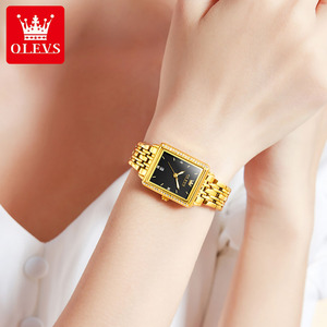 <span class=keywords><strong>Montre</strong></span> OLEVS 9995 Luxe Carrée Personnalisée OEM avec Cadran Diamant Élégnat Calendrier Mode Acier Inoxydable Quartz, Cadeau <span class=keywords><strong>Femme</strong></span> - Product Image 3