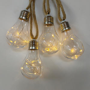 Guirlande lumineuse à <span class=keywords><strong>LED</strong></span> <span class=keywords><strong>avec</strong></span> corde de chanvre vintage Imperméable à l'eau Design extérieur Ampoules incassables Lumière décorative Lumières de Noël pour arbre - Product Image 2