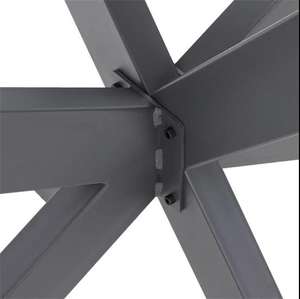 قواعد طاولة من الفولاذ المطاوع لتناول القهوة المستديرة أثاث مطعم صناعي إطارات أرجل طاولات معدنية من الحديد الزهر - Product Image 3