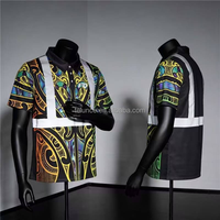 Chemises POLO personnalisées à boutons intégraux style Hawaï, chemises de travail avec bandes réfléchissantes, vêtements de travail haute visibilité, chemises de plage à motif fleur d'hibiscus