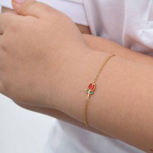 Bracelets et Joncs en Acier Inoxydable 316L Anti-ternissement, Plaqué Or PVD 14k 18k, Bijoux pour Bébés Filles et Enfants - Product Image 3