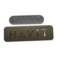 Etiqueta de placa de nombre con logotipo de aluminio anodizado OEM Placa de identificación de acero inoxidable grabada